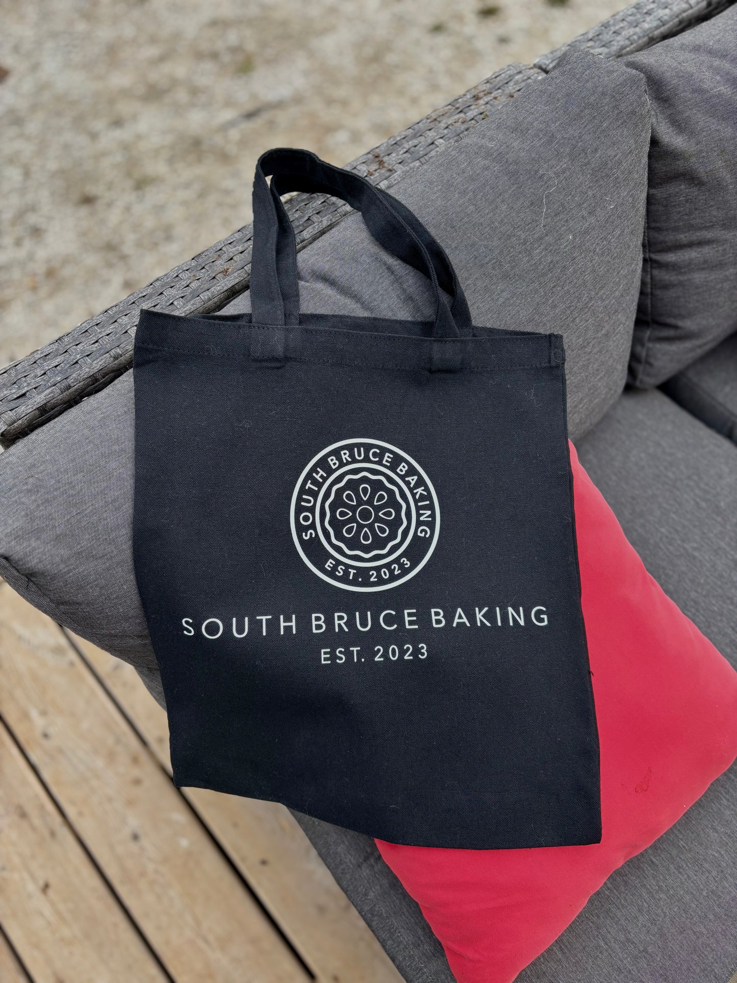 Black Canvas Tote Bag